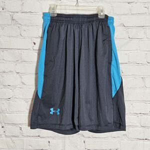 Under Armour Men's Size S Raid Shorts 1253527 Grey Blue Inseam 10" HeatGear
